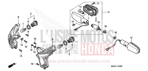CLIGNOTANT XL650V1 de 2001